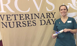 Congratulations to Charlotte on becoming a Registered Veterinary Nurse